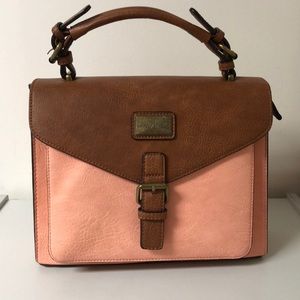 Simply Noelle Peach & Brown Handbag